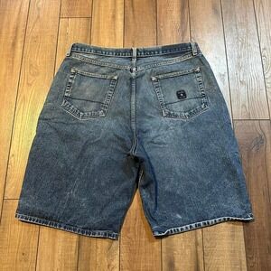 Vintage Y2K nautical baggy long jean shorts jorts‎ size 40